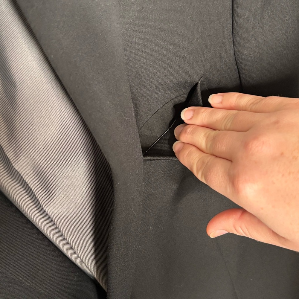 JF J.Ferrar Men’s Suit Blazer Black 38 Long Sports Coat Jacket Single Breasted - Picture 3 of 11